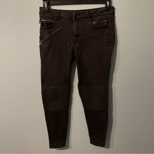 Zara Basic Black Denim Pants Size 4 30x26
